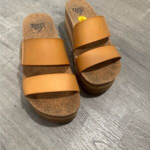 Reef Women's Brown Platform Sandals